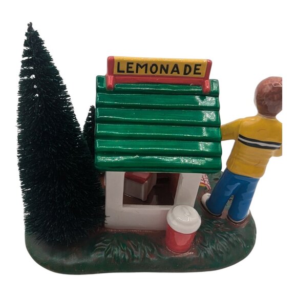 Department 56 " Ben & Buddy's Lemonade Stand " #55144 Snow Village 2001 Dog - Picture 6 of 10